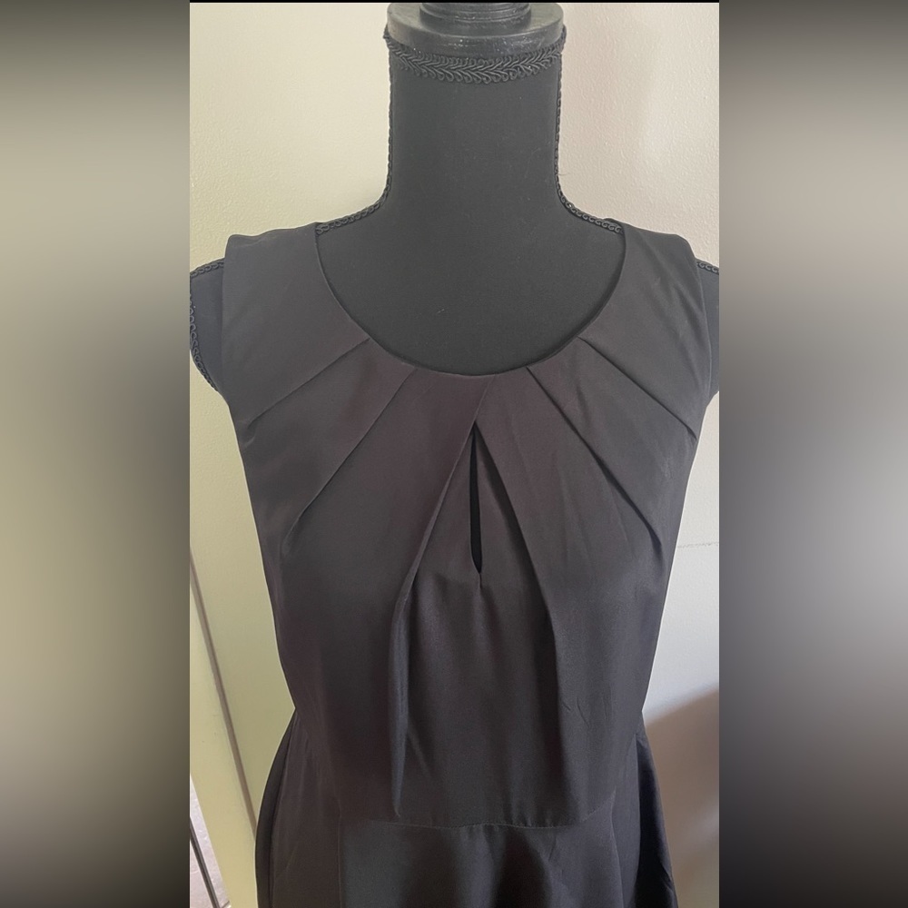 Express Dark Blue Midi Dress with Keyhole in Front - Picture 2 of 5